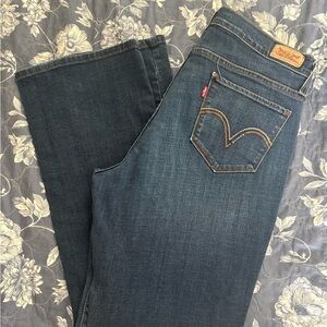 Levi's 529 Dark Blue Women's Curvy Boot Cut Jeans